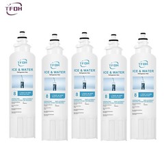 5 Pack Fit LG LT800P Kenmore 9490 ADQ73613401 Refrigerator Water Filter Golden