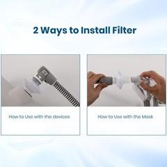 Compact 3 Pack Disposable Filters for 22mm Tubing – Efficient Airflow Solutions