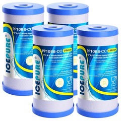 ICEPURE Whole House Water Filter 10×4.5 Carbon Sediment 5 Micron FXHTC 4PACK