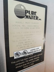 Pure Water® Mini Classic Water Distiller Purifier | Cleaned + New Jar + Filters
