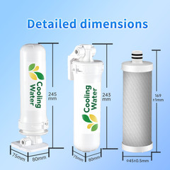 Replace Cartridge remove chlorine odors heavy metals for CW-CF filter(2-pcs)