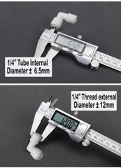 10PCS Male Elbow +10 Pcs Male Straight Fittings 1/4″-1/4″ RO Water Filter