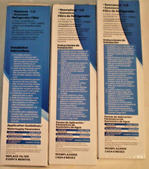 IcePure RWF1200A Replacement Water Filter 3 Pack New Sealed Free Ship Kernmore