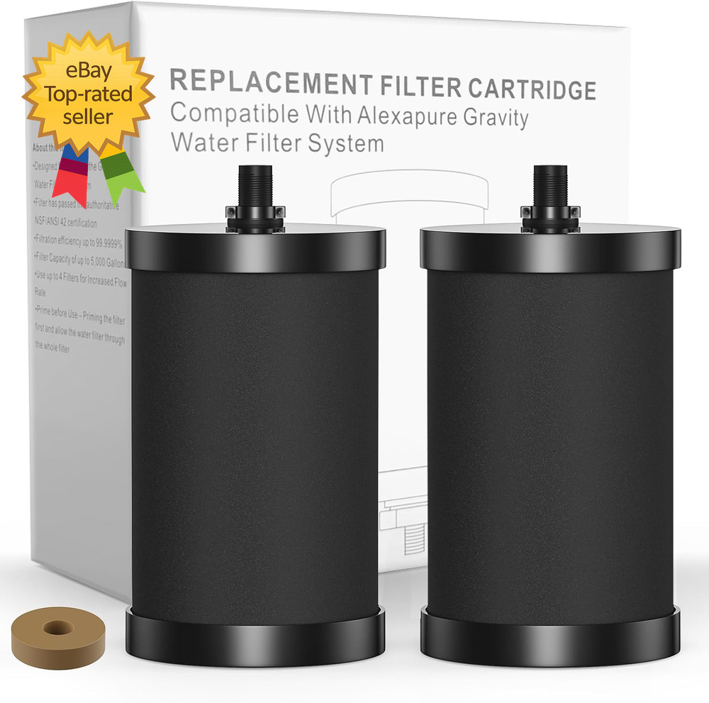 Alexapure 2387 Pro Water Filter Replacement 3 Stage Filtration Reduces Chlorine
