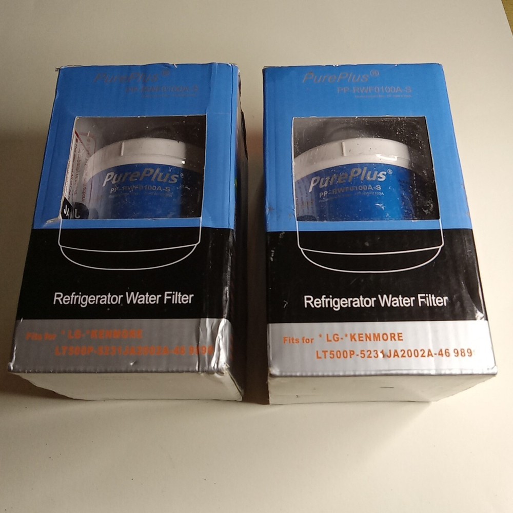 Pureplus Model PP-RWF0100A Replacement Refrigerator Water Filter – NEW Lot of 2
