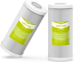 2PK 10″x4.5″ CTO Carbon Water Filter Whole House Cartridges for GE FXHTC HHB10