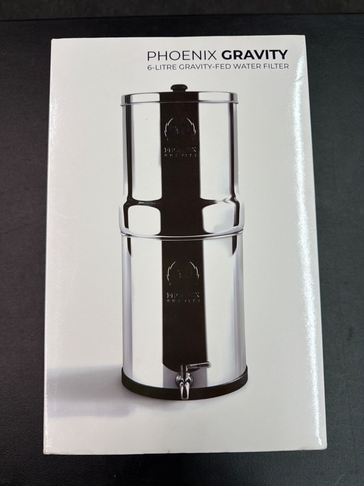 Phoenix Gravity 6-Litre Gravity-Fed Stainless Steel Water Filter With Dual Filtr