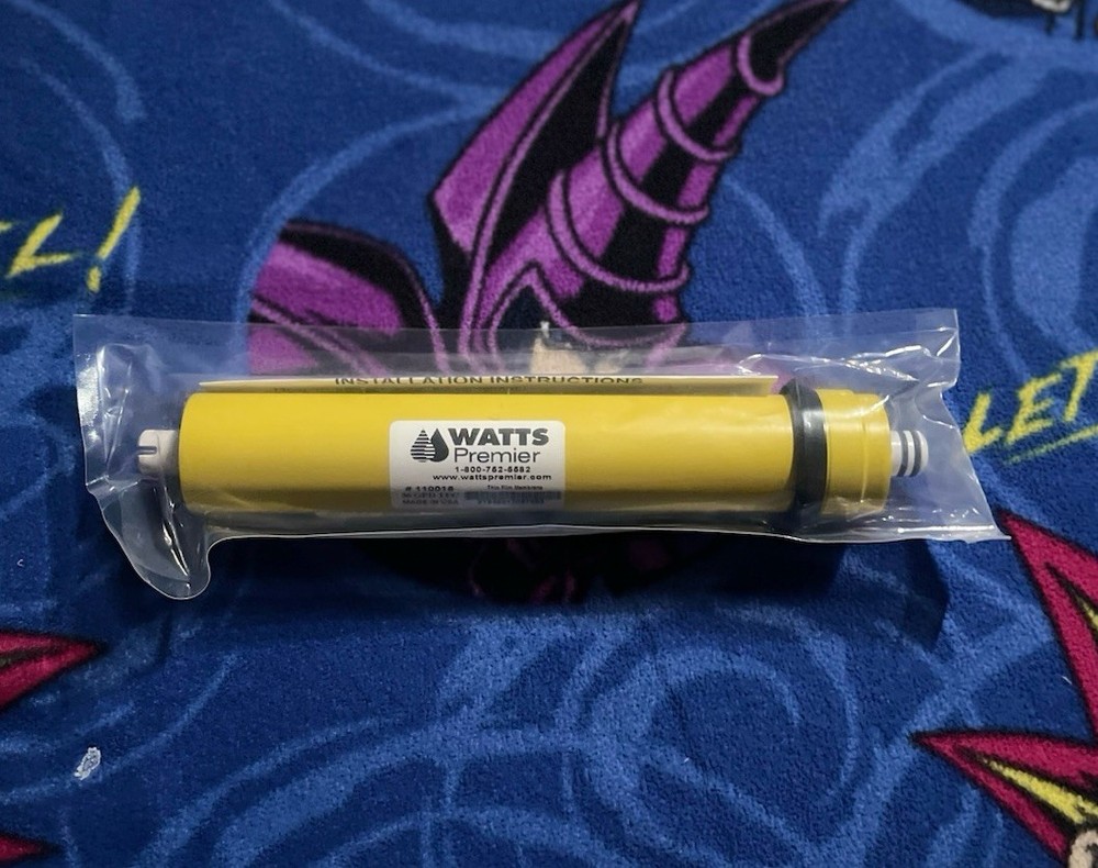 1 Watts Premier 560014 RO Membrane 110009 – 24 GPD, Yellow Never used