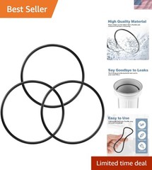 3-Pack Rubber O-Rings for 10″ Filter Housings – APEC RO Systems Compatible