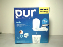 Pur Water Filtration System White FM3333B Vertical NEW 1 Click Install Less Lead