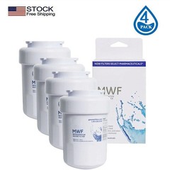 4 PACK New Genuine GE MWF MWFP GWF 46-9991 Smartwater Fridge Water Filter US