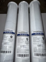 Hydronix CB-25-2010 10 Micron 20″ standard Carbon Block Water Filter – 3-pack