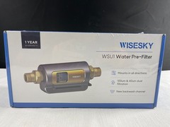 Wisesky WSU1 100um & 40um Dual Filtration 30GPM Flow Rate Water Pre-Filter