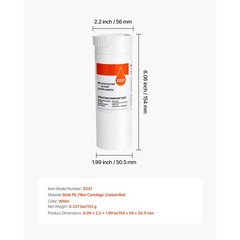 Water Filter Carbon Block for Fridge, 6 Months 200 Gal