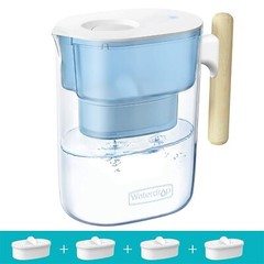 Waterdrop Chubby 10-Cup Water Filter Pitcher with 4 Filter,NSF Certified,200 Gal