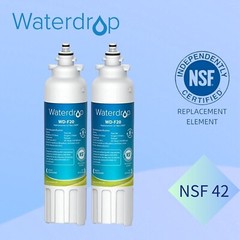Fit LG® LT800P® Refrigerator Water Filter, ADQ73613401 by Waterdrop, 2 Packs