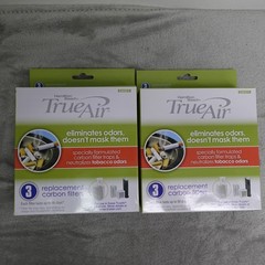 Lot of 2 True Air Replacement Carbon Filter for Tobacco Odors etc 042316W 3 Pack