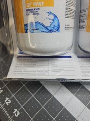 Project Source #3846776 G-1-2 Refrigerator Water Filter fits GE MWF – 2-Pack NEW