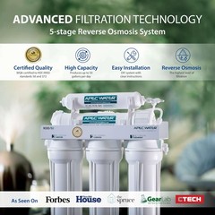 APEC Water Systems ROES-50 Essence Series Top Tier 5-Stage WQA Certified Ultr…