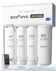 Ecoviva 1000GPD UnderSink Reverse Osmosis Water Filter Filtration System