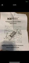 2 Pack Replacement Water Filters For LG-Kenmore See Pictures For Specifics