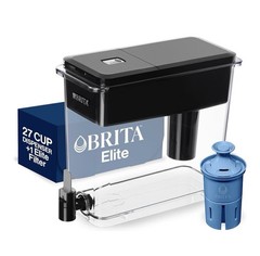 Brita 27 Cup Elite Filter Dispenser, Reduces 30+ Contaminants