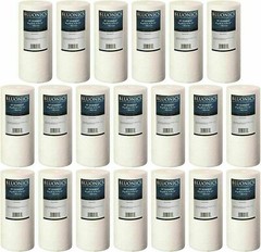 Bluonics 20 Pack 4.5×10″ 5 Micron Sediment Whole House Water Filter Cartridges