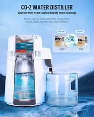 1.1 Gallon Water Distiller with Handle, 750W Countertop Home 4L Distilled Cle…