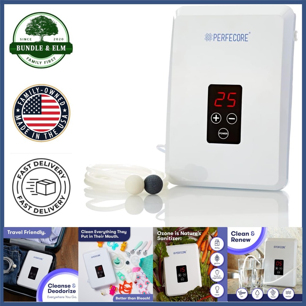 Home Ozonator with Powerful 600mg/Hr Output for Odor and Contaminant Removal