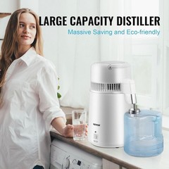 Countertop Distilled Water Machine 1.1 Gallon BPA Free Plastic Container