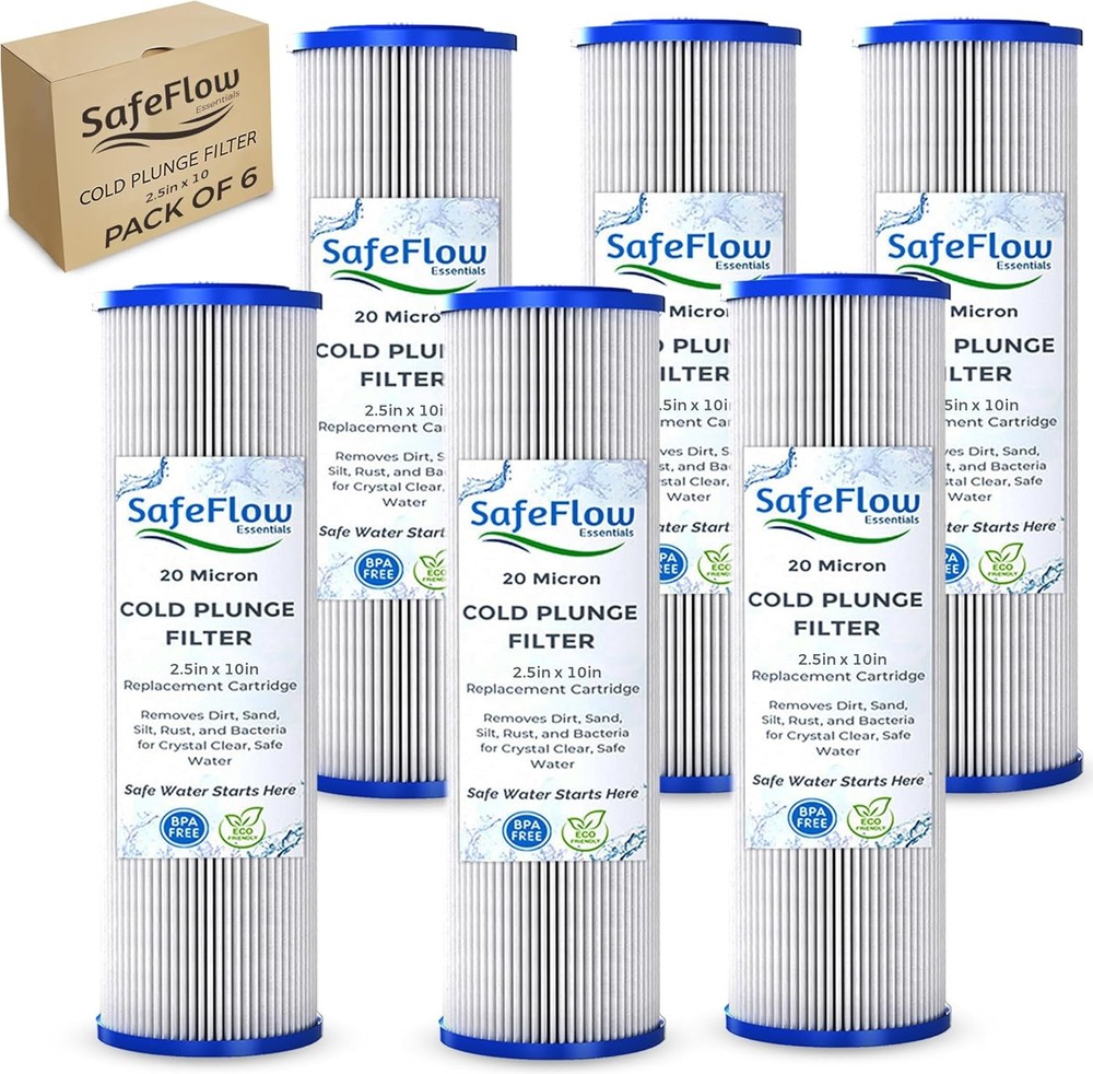 10in Ice Bath Chiller Filters 20 Micron 10″ x 2.5″ Water Filter Replacement C…