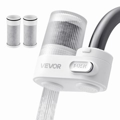 Faucet Mount Water Filters Sink Water Purifier for Kitchen White Vertical