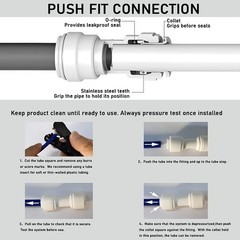 Versatile 1/4″ OD to OD Push Fit Connectors – Quick Connect for 10 Applications