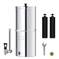 Waterdrop WD-TK Gravity-fed Water Filter System, 2.25-gallon Stainless-steel aj