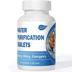 Water Tablets Purification for Drinking (100 Count)