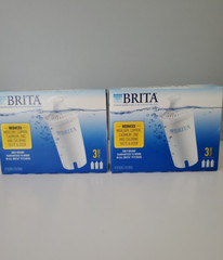 Brita 2 Boxes Water Pitcher Replacement Filters Reduces Mercury Zinc 6 Total
