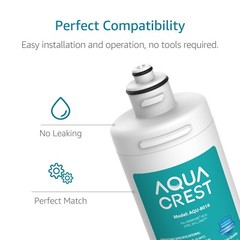 AQUA CREST Under Sink Water Filter,replacement for Everpure OCS2,Aquverse A100