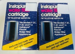 (2) Instapure Water filter Pik Model R-2C Replacement Faucet Filter Cartridges