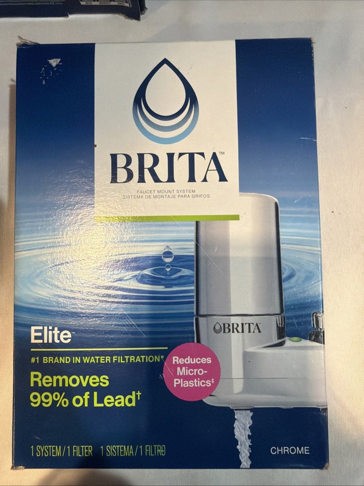 Brita Elite Basic Faucet Mount Filtration System Chrome with 1 Filter