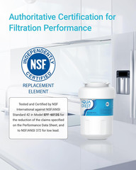 Refrigerator Water Filter, Replacement for GE® Smart Water MWF, MWFINT, MWFP, MW