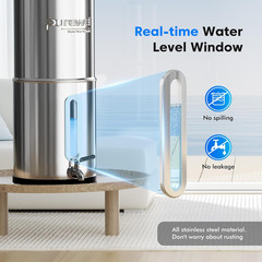 2.25G Gravity Water Filter System with Water Level Window, 3-Stage 0.01Μm Ultra-