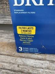 BRITA Standard Replacement Filters 3 Count Water PItcher NEW