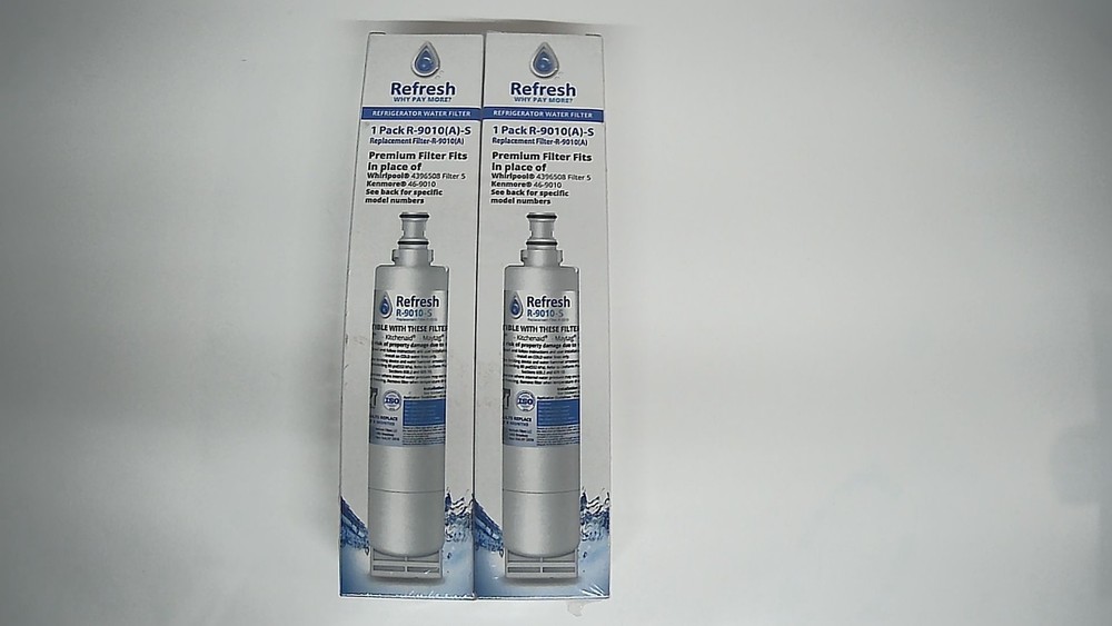 2 NEW, Refresh R-9010(A) Refrigerator Water Filter 4396508 46-9010 8212652 1W