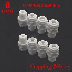 4 X T40 Omnipure Post Coconut Inline Carbon Filter 10X2″ RO+8 Male Fitting