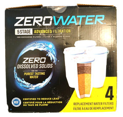 Zero Water 5 Stage Advanced Filtration 4 Pack Replacement Water Filters ZR-006