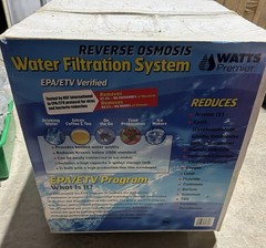 Watts Premier Reverse Osmosis Water Filtration System NIB