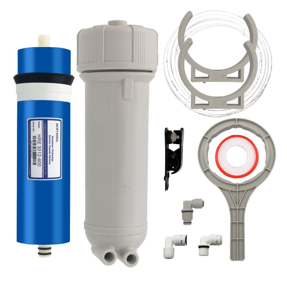 600 GPD RO Membrane with Reverse Osmosis Membrane Housing Set, Reverse Osmosi…