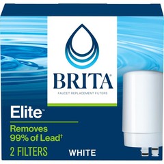 BRITA ON TAP FAUCT REPL FILTR Size: 2-PAK Elite – 2 ct, White