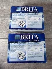 Brita Pitcher Replacement Filters 3 Count White Brand New Sealed