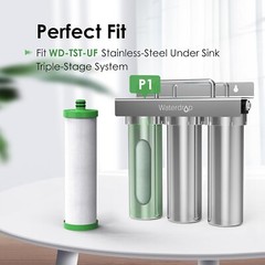 Waterdrop P1 Under Sink Water Filter,Replacement for TST-UF Filtration System(2)